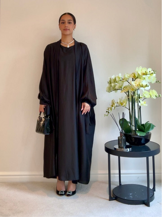 The Black Golden Hour Abaya