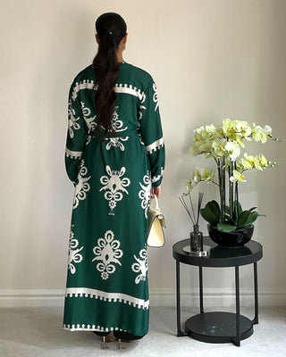 The Green Harmony Blossom Robe