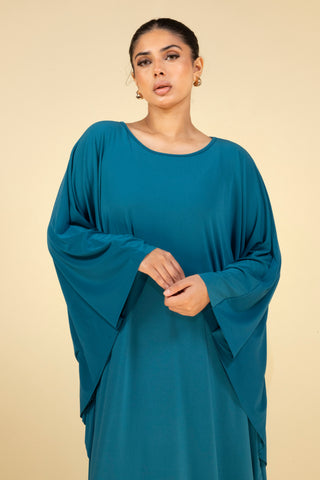 The Teal Mistfall Kaftan