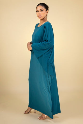 The Teal Mistfall Kaftan
