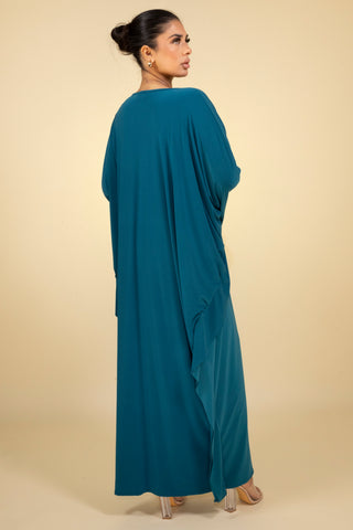 The Teal Mistfall Kaftan