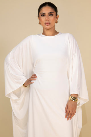 The White Petalwood Kaftan