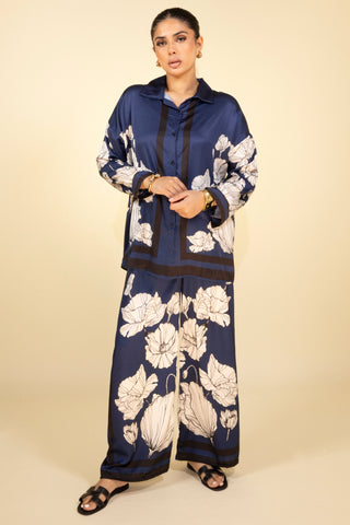 The Navy Silken Petal Set