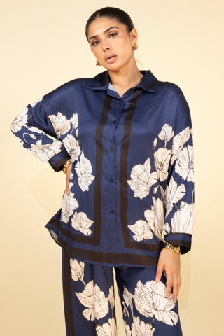 The Navy Silken Petal Set