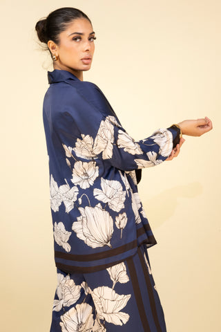 The Navy Silken Petal Set