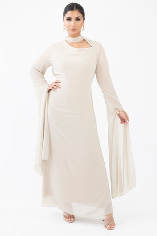 The Beige Seravine Dress
