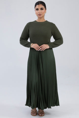 The Khaki Aurenne Dress