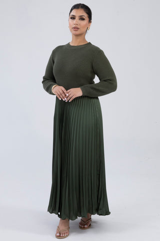 The Khaki Aurenne Dress