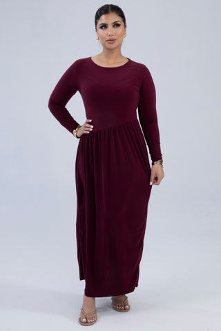 The Wine Lilywood Dress