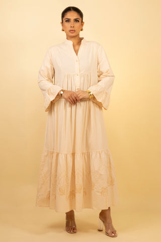 The Beige Meadowra Dress