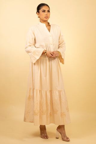 The Beige Meadowra Dress