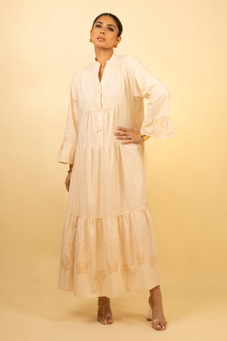 The Beige Meadowra Dress