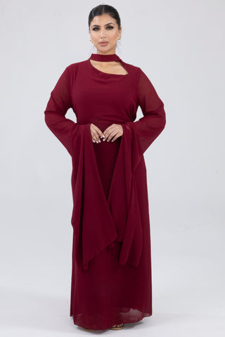 The Burgundy Seravine Dress