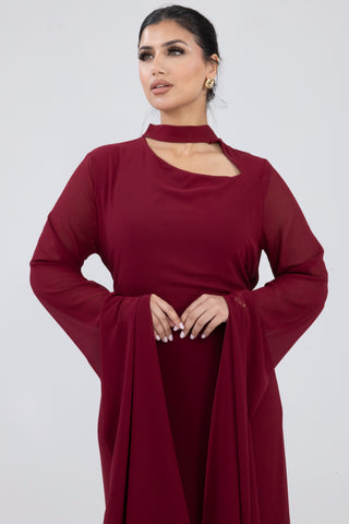 The Burgundy Seravine Dress