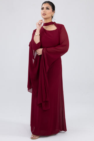 The Burgundy Seravine Dress