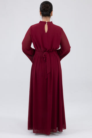The Burgundy Seravine Dress