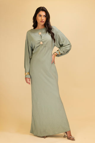 The Khaki Elarose Dress
