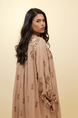 The Taupe Floravale Dress