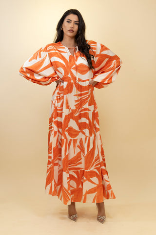 The Orange Emberleaf Dress