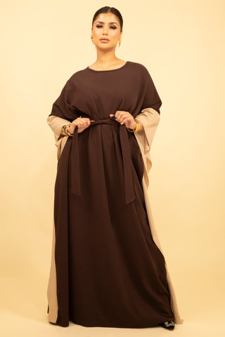 The Brown/Stone Pearlwood Kaftan