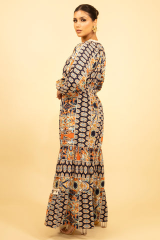 The Navy Marabloom Dress