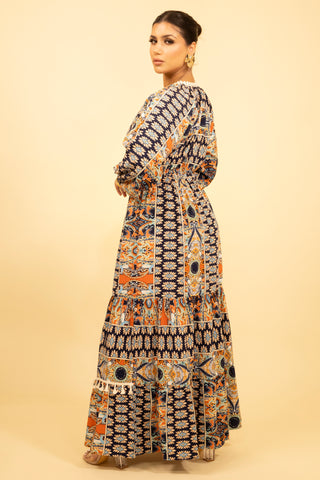 The Navy Marabloom Dress