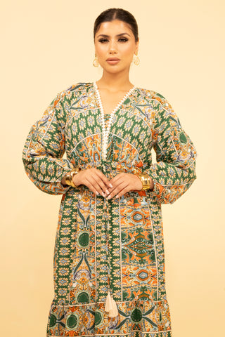 The Green Marabloom Dress