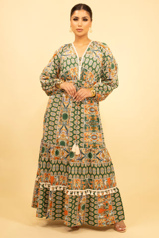 The Green Marabloom Dress