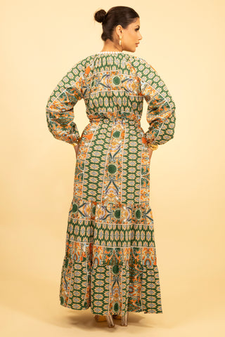 The Green Marabloom Dress