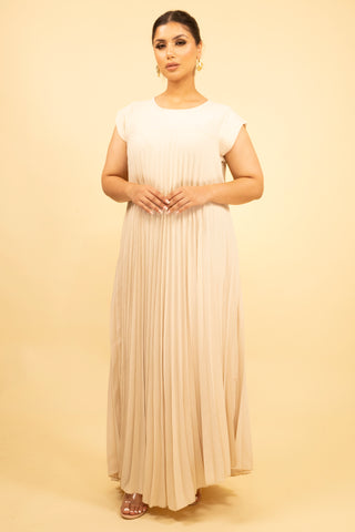 The Beige Vellora Dress