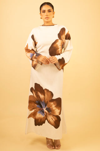 The Brown Petalbelle Dress