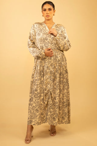 The Beige Ornara Dress