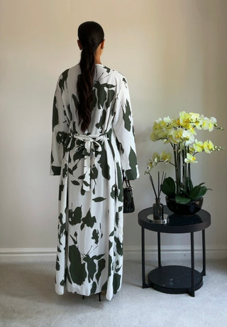 The Khaki Midnight Garden Kimono