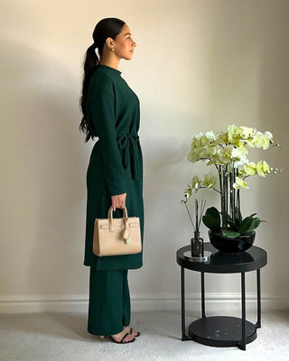 The Green Willow Weave Long Set