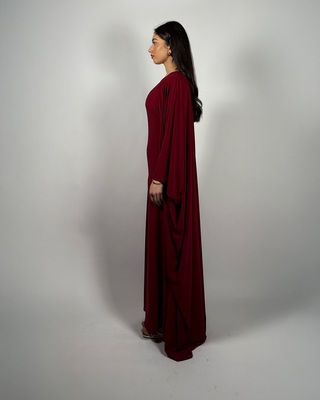 The Burgundy Petalwood Kaftan