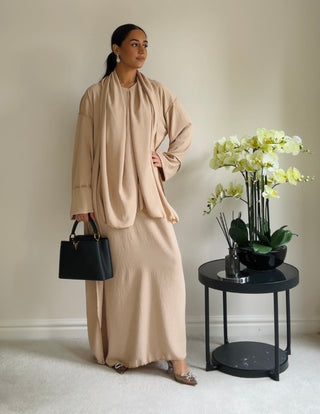 The Beige Starlight Abaya