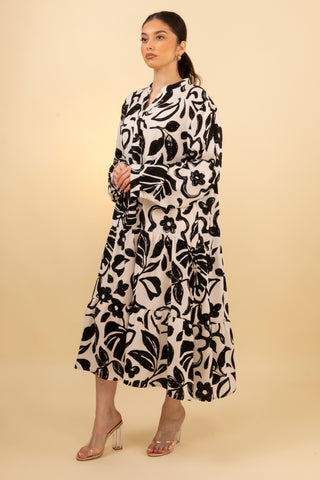 The Black Sunpetal Dress