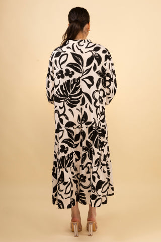 The Black Sunpetal Dress