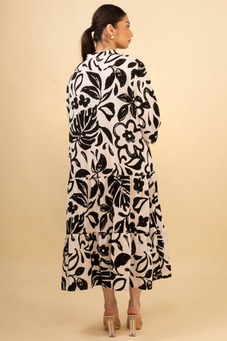 The Black Sunpetal Dress