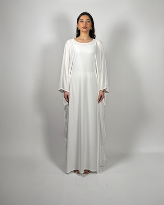 The White Petalwood Kaftan