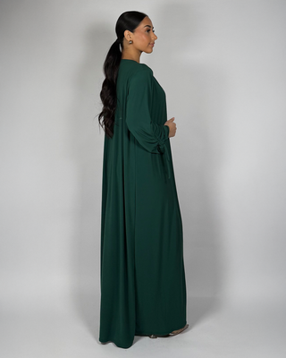 The Green Midnight Willow Abaya