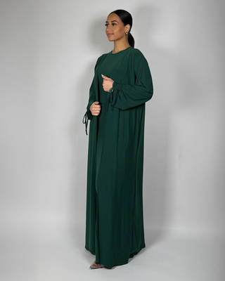The Green Midnight Willow Abaya