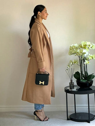 The Camel Woodland Wrap Coat