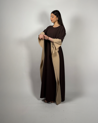 The Brown/Stone Pearlwood Kaftan