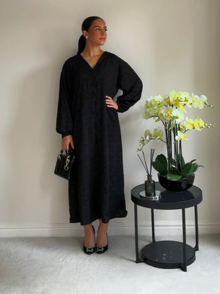 The Black River Weave Dress