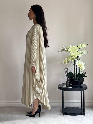 The Cream Pleated Kaftan