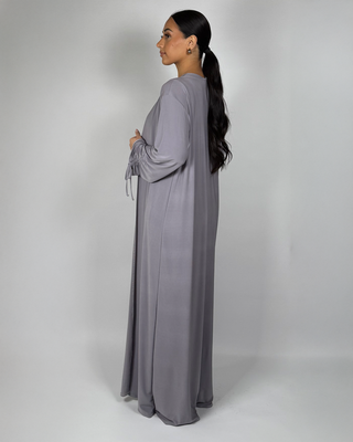 The Grey Midnight Willow Abaya