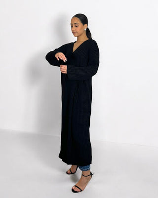 The Black Willow Wrap Dress