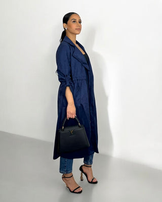 The Navy Willow Whisper Coat