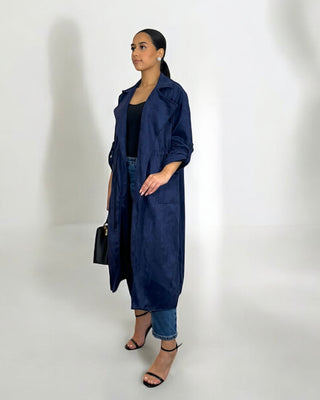 The Navy Willow Whisper Coat